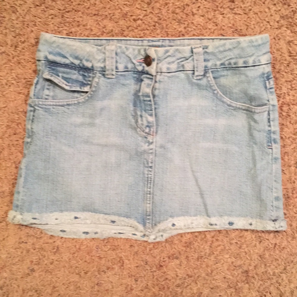 ARDEN B Mini Jean Skirt